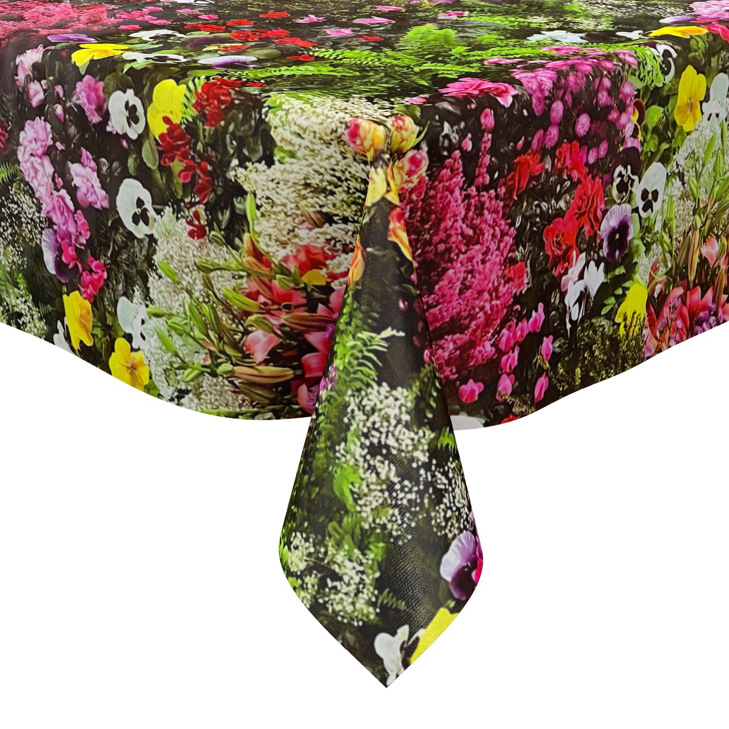 KEVKUS Wachstuch Tischdecke W270 Blumenwiese Stiefmütterchen eckig rund oval