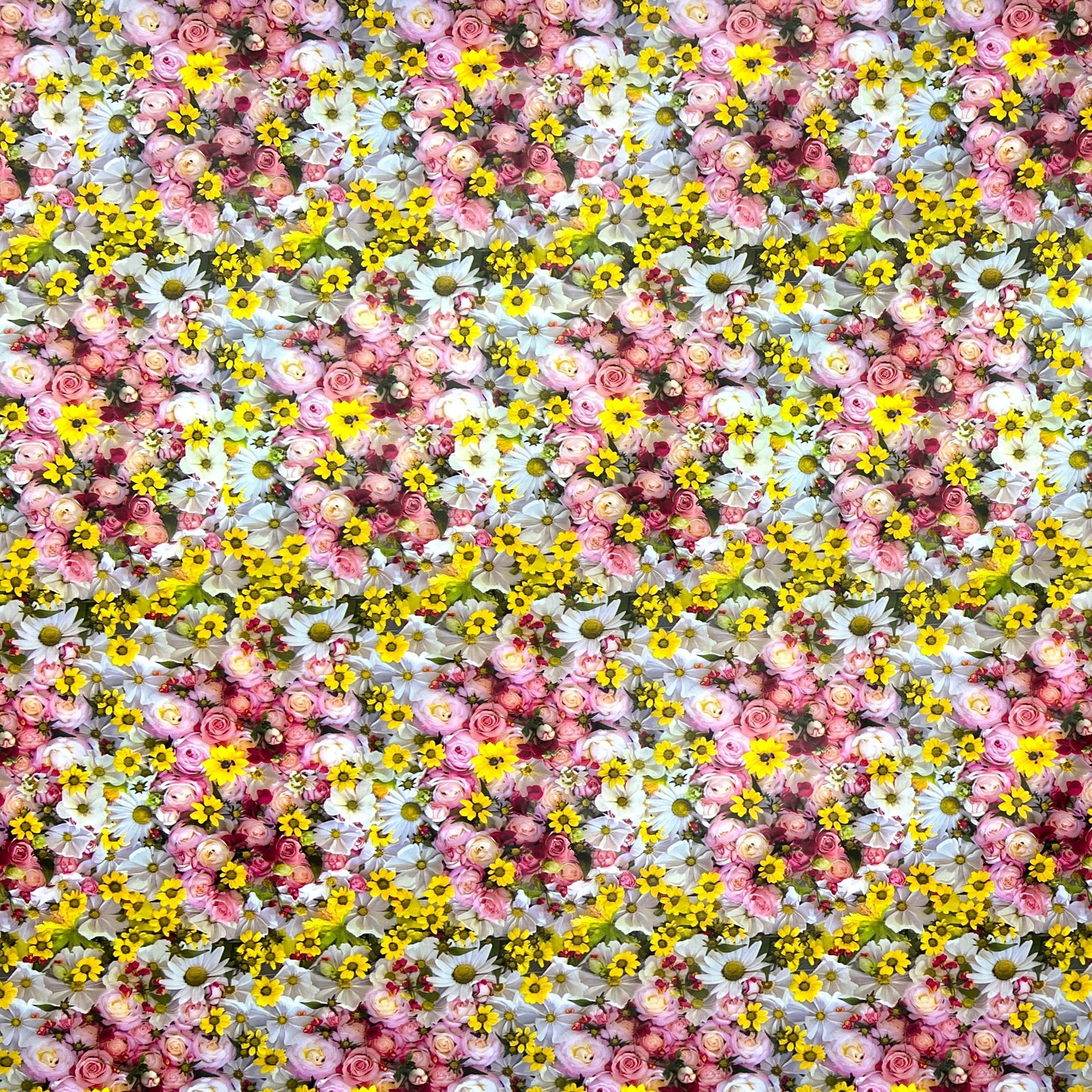 Oilcloth tablecloth E190 flower meadow summer roses square round oval