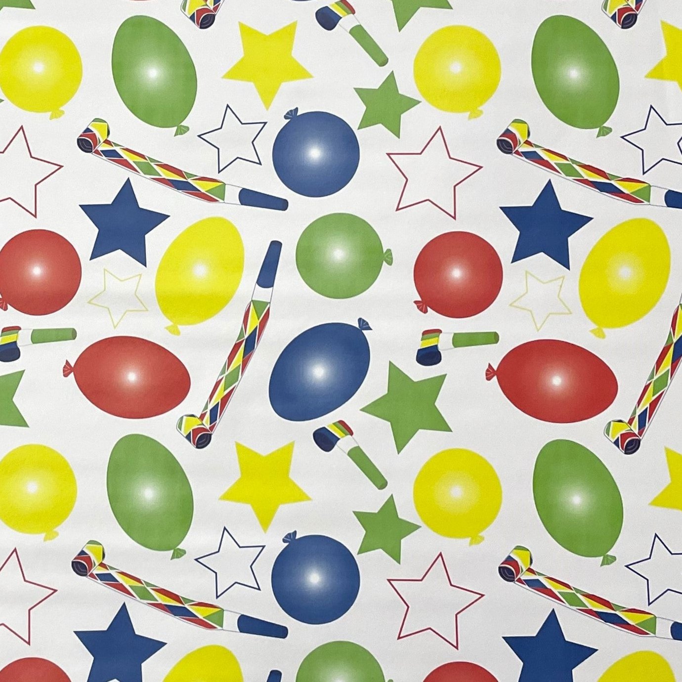 Nappe en toile cirée K150180 Anniversaire Ballon Fête carrée ronde ovale