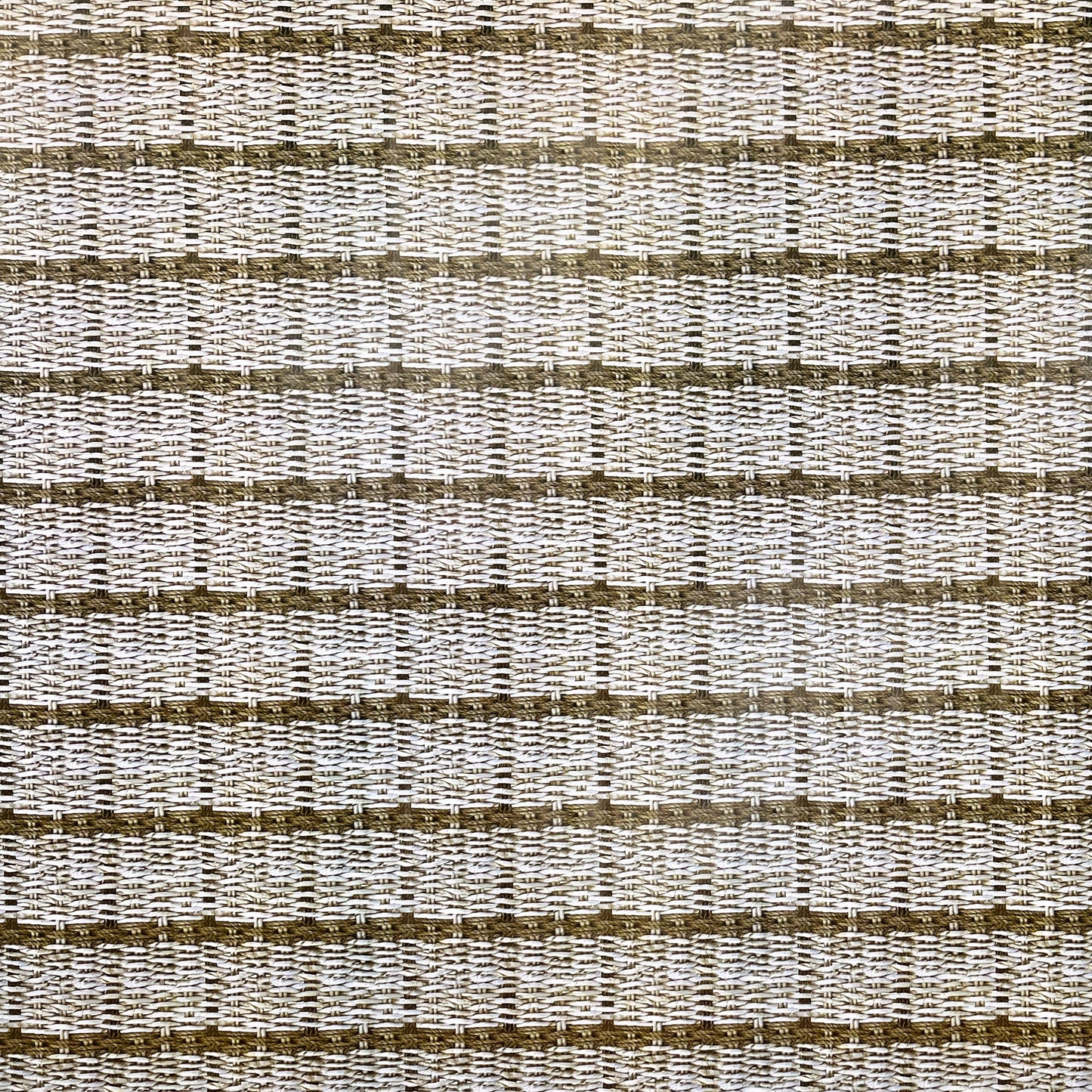 Nappe en toile cirée K150181 aspect rotin tressé marron beige carrée ronde ovale