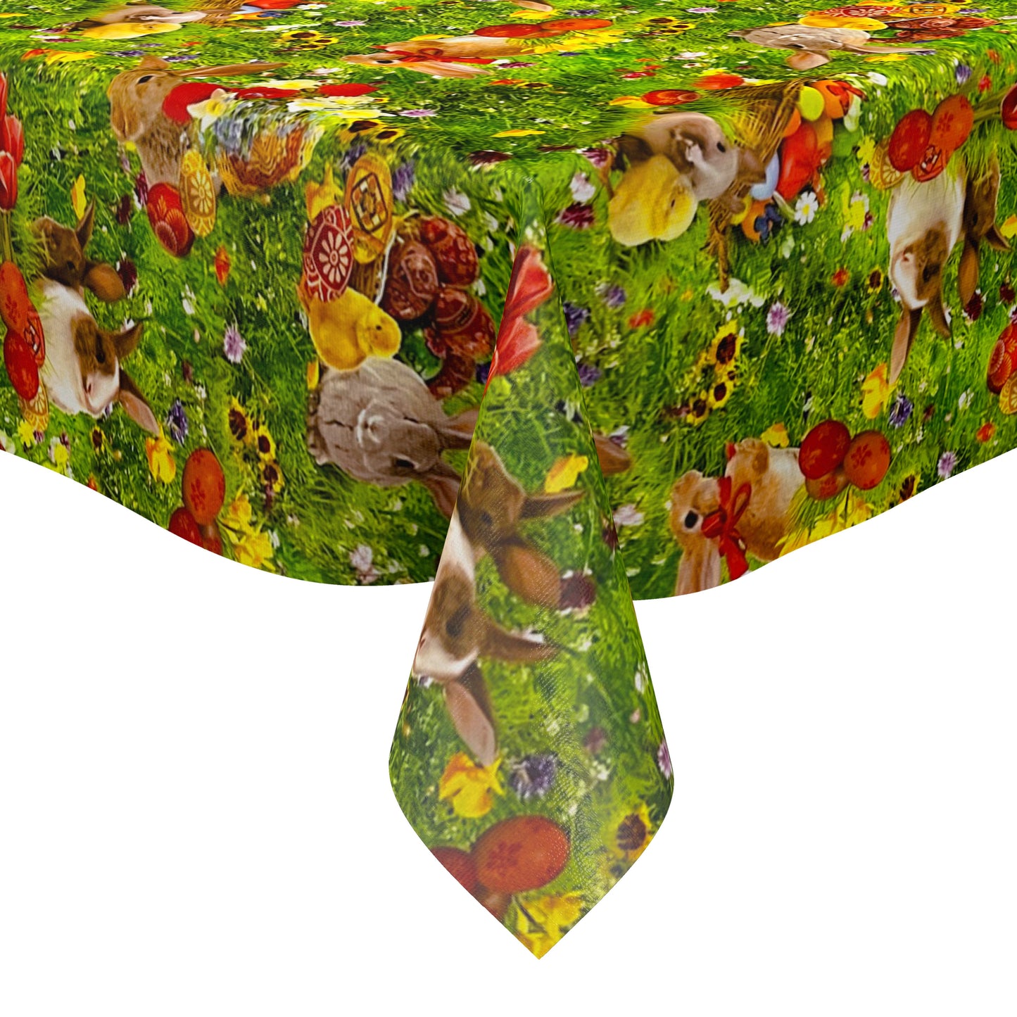 Oilcloth tablecloth sold by the meter 01002-00 Easter Easter bunny Easter eggs square round oval