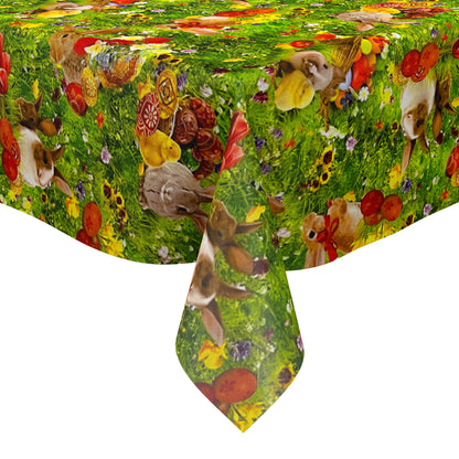 Oilcloth tablecloth sold by the meter 01002-00 Easter Easter bunny Easter eggs square round oval