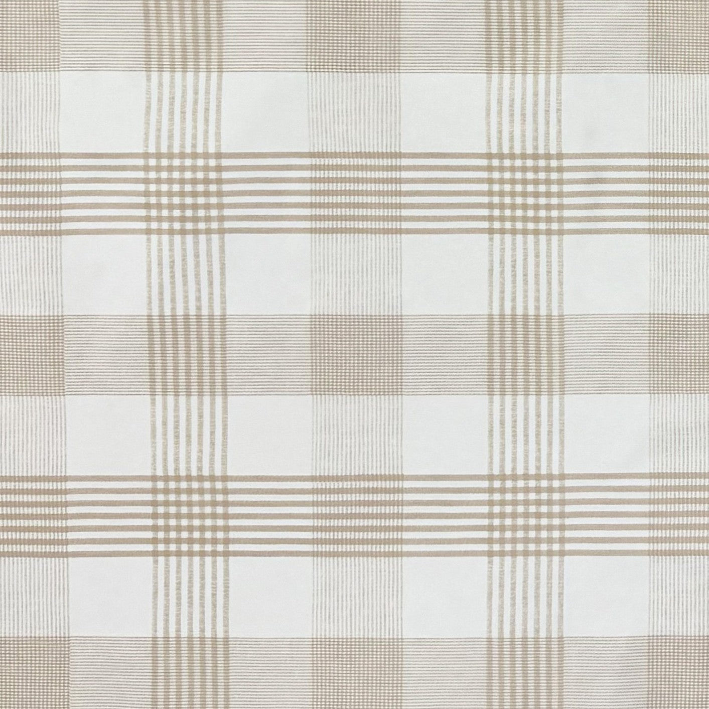Wachstuch Tischdecke kariert beige