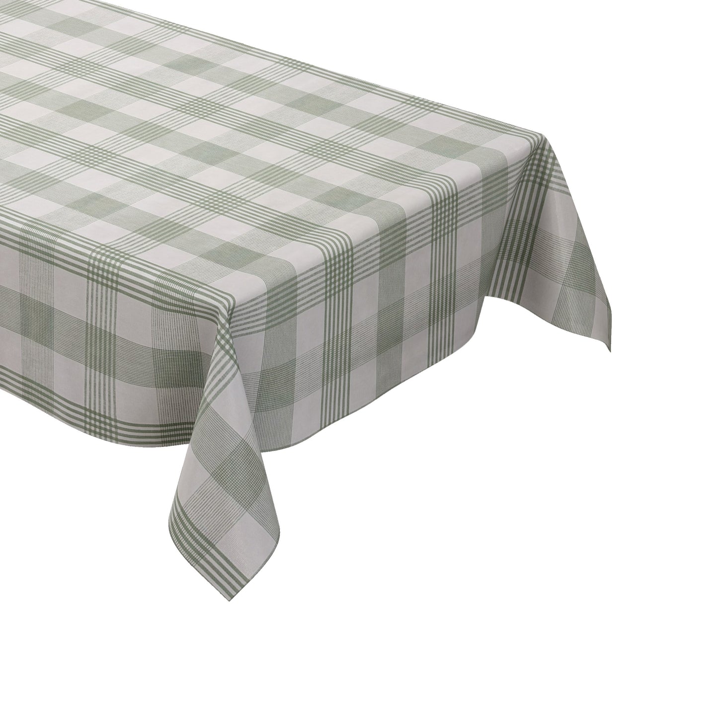 Wachstuch Tischdecke kariert grün