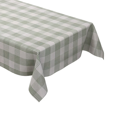 Wachstuch Tischdecke kariert grün