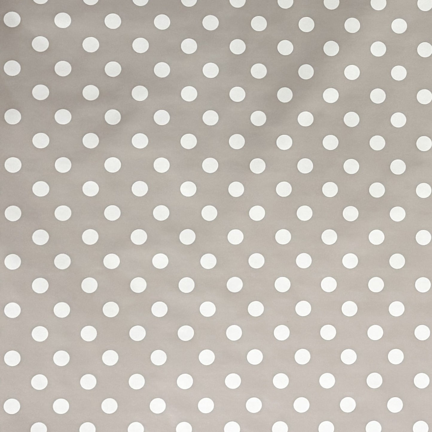 Nappe toile cirée 01150-07 pois blancs sur pois gris clair carrée ronde ovale