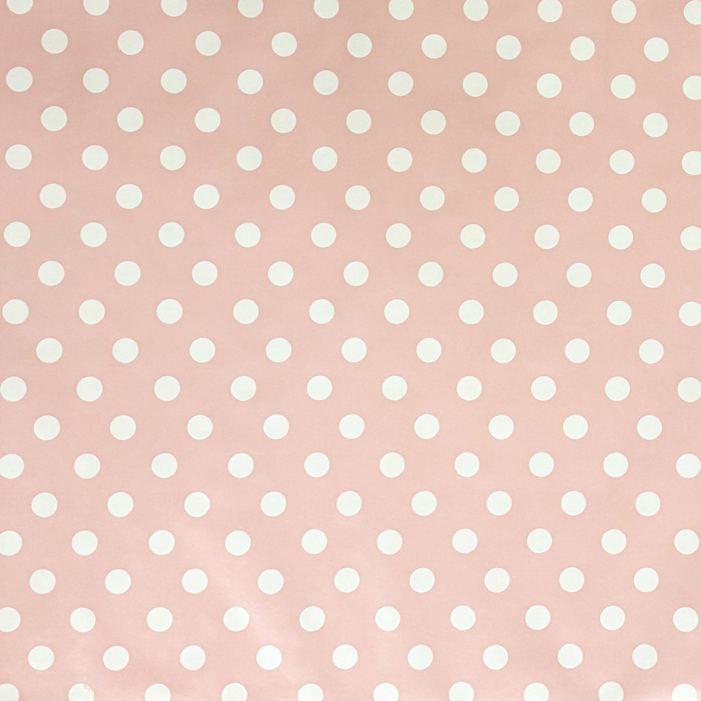 Oilcloth tablecloth 01150-11 white dots on pink polka dots square round oval