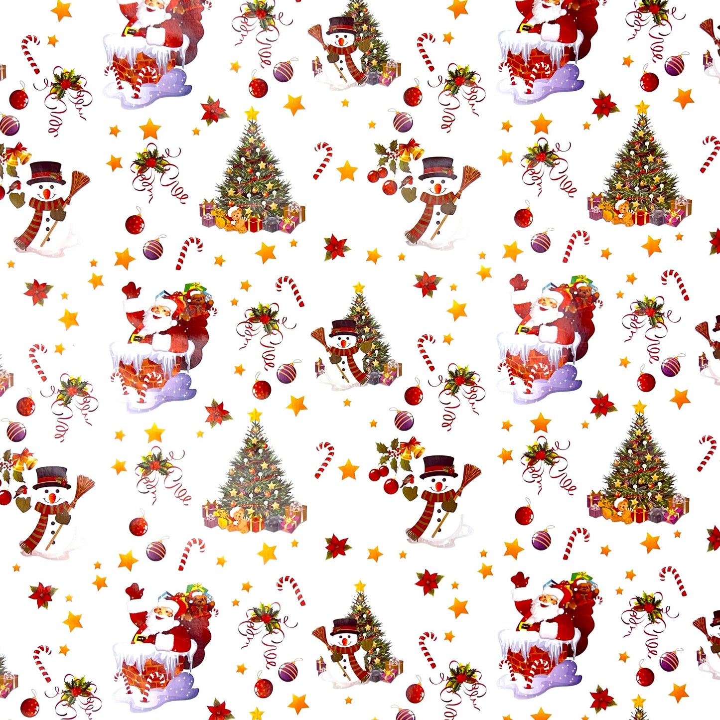 Wachstuch Rolle Weihnachten 01188-04 Merry Christmas Schneemann weiß Rollenware