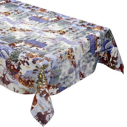 Rouleau de toile cirée Noël 01228-00 Motif bordure Winter Wonderland