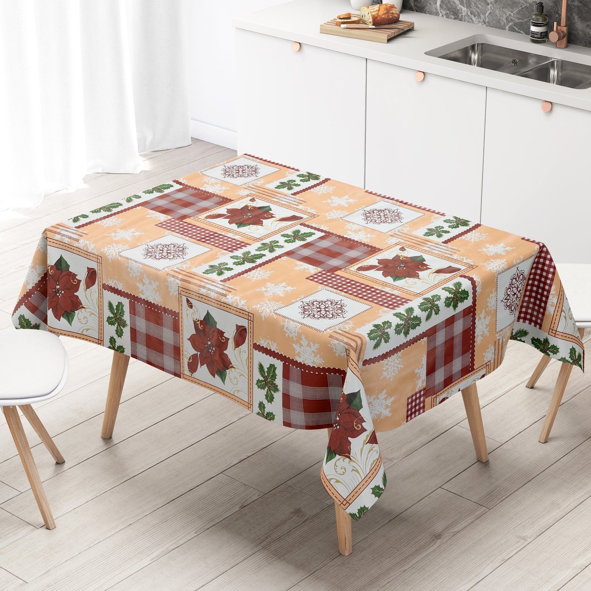 Wachstuch Tischdecke Weihnachten
