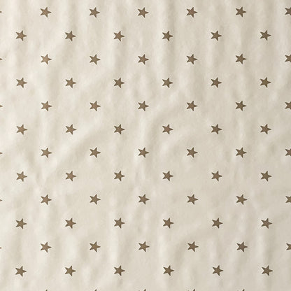 Wachstuch Tischdecke Sterne auf beige