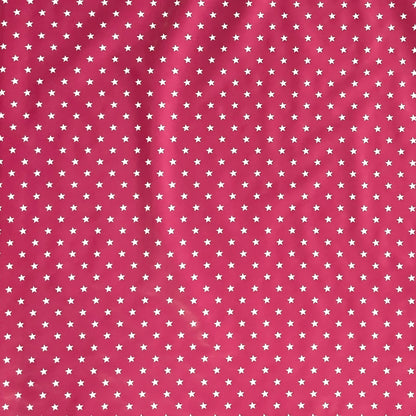 KEVKUS nappe toile cirée Noël 01289-04 étoiles blanches sur fuchsia carré rond ovale