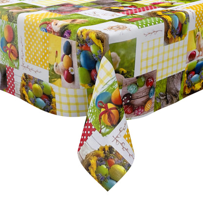 Wachstuch Tischdecke Meterware 01360-00 Ostern Osterei Küken eckig rund oval