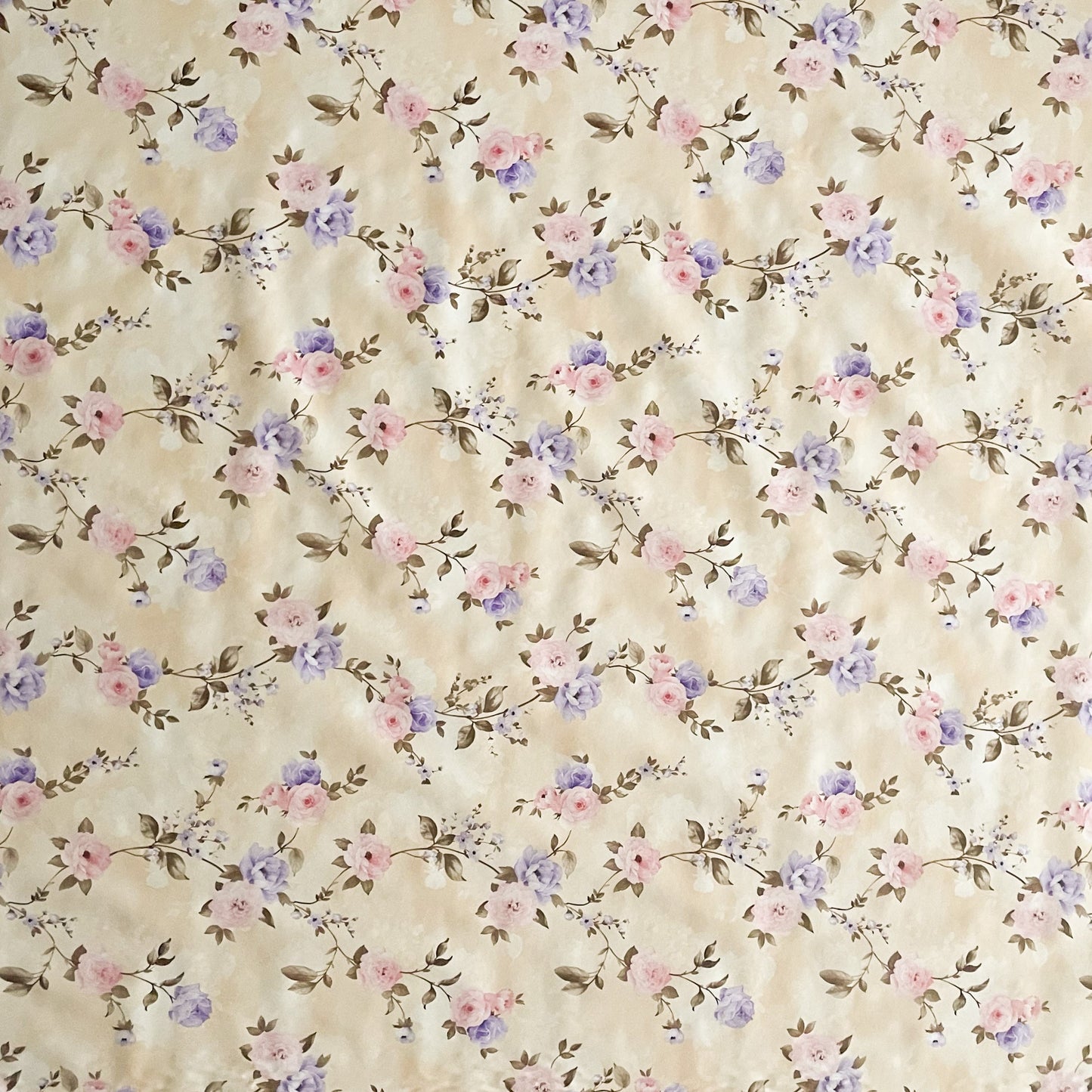 Wachstuchtischdecke beige rosen