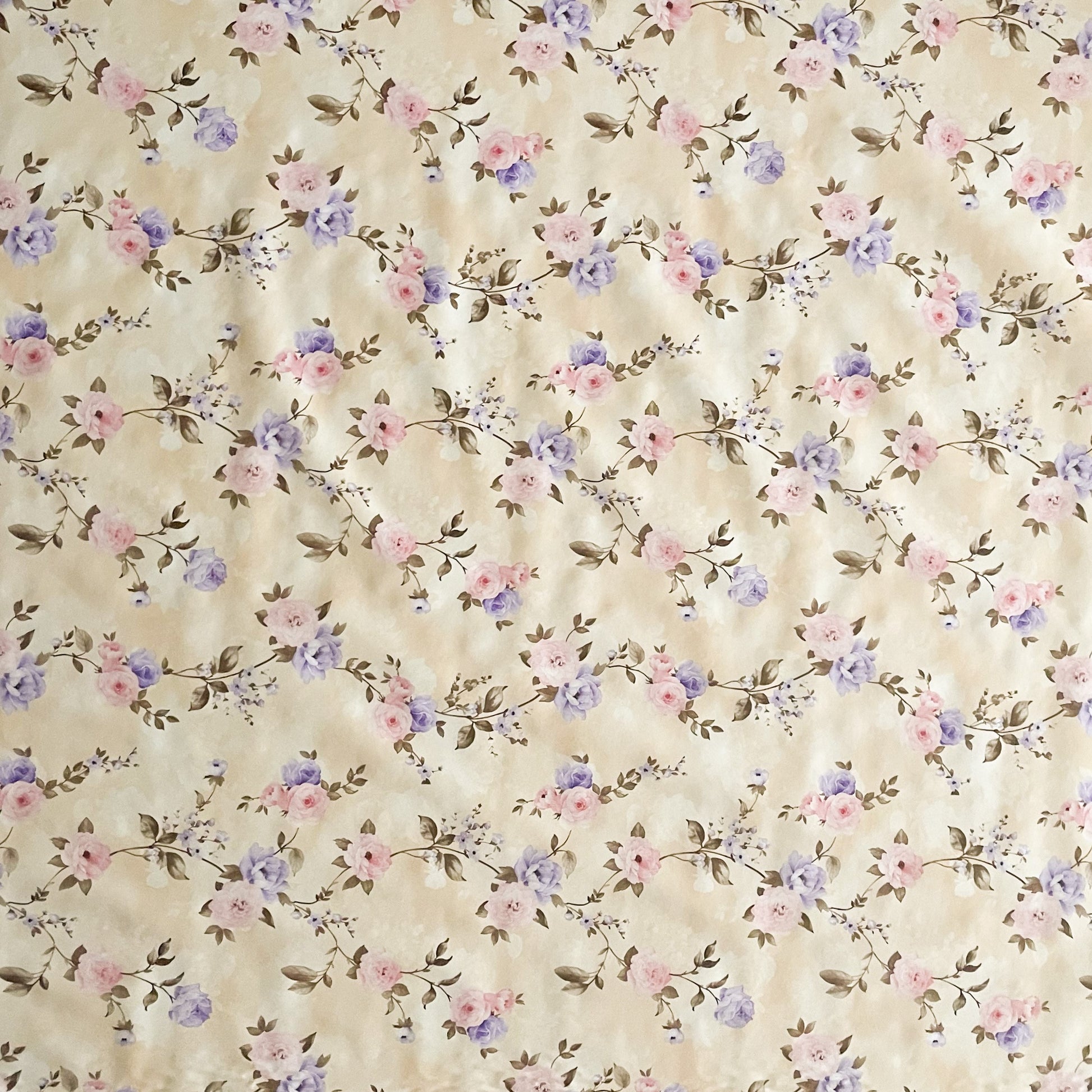 Wachstuchtischdecke beige rosen