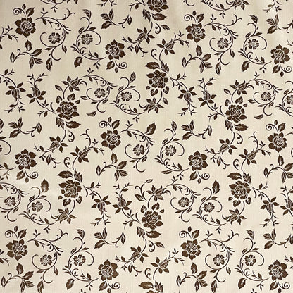 Wachstuch Tischecke beige bronze elegant barock