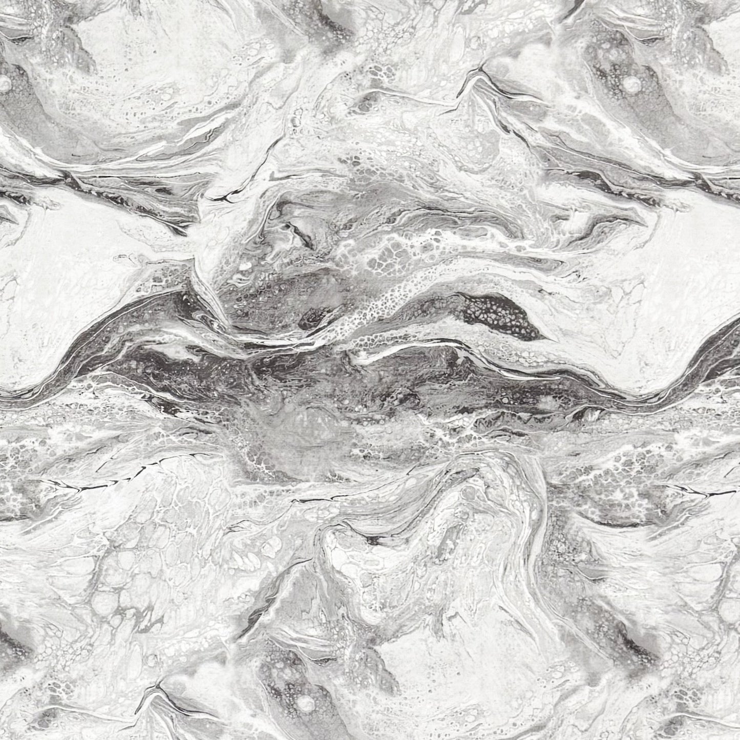 Nappe en toile cirée 01573-07 noir blanc marbré aspect marbre carré rond ovale