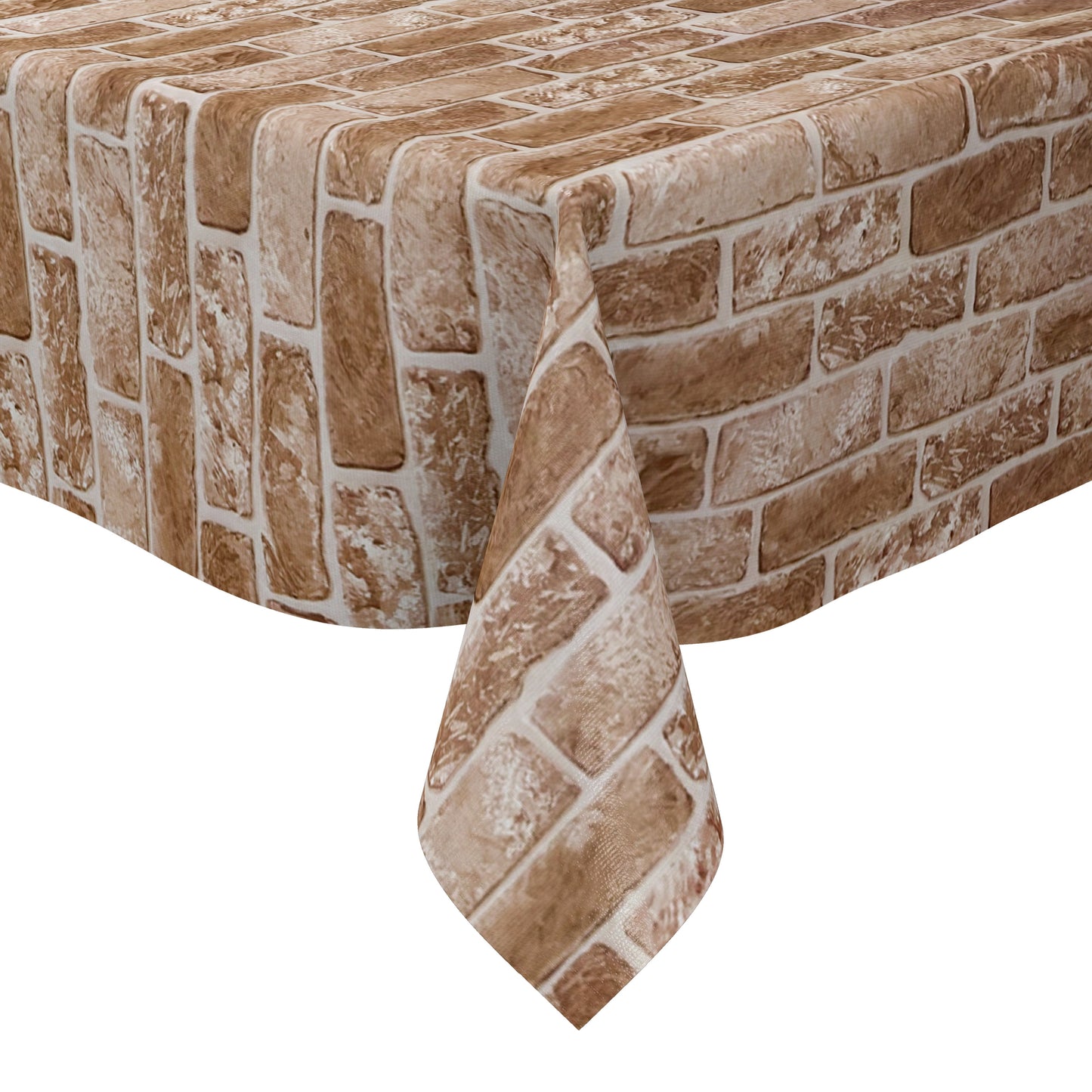 Wachstuch Tischdecke 01590-03 Ziegelsteine Klinker Loft eckig rund oval
