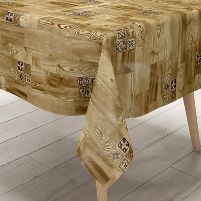 Wachstuch Tischdecke Holz Eiche 