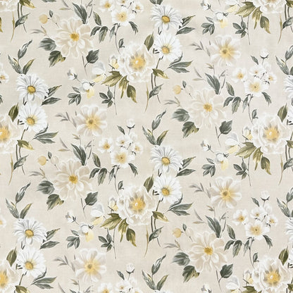 Wachstuch Tischdecke cremefarben Blumen Blüten