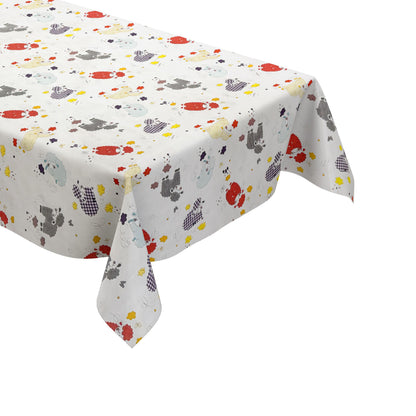Wachstuch Tischdecke bunte Schafe