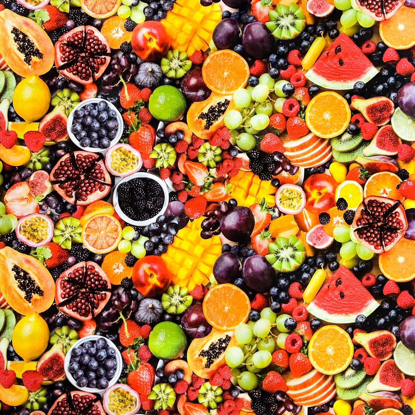 Oilcloth roll sold by the meter roll goods 01743-00 Fruit Fruits