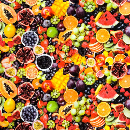 Oilcloth roll sold by the meter roll goods 01743-00 Fruit Fruits