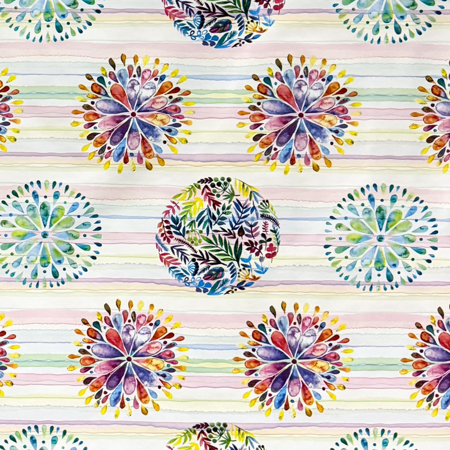 Wachstuch Tischdecke Flower Power Mandala Chakra