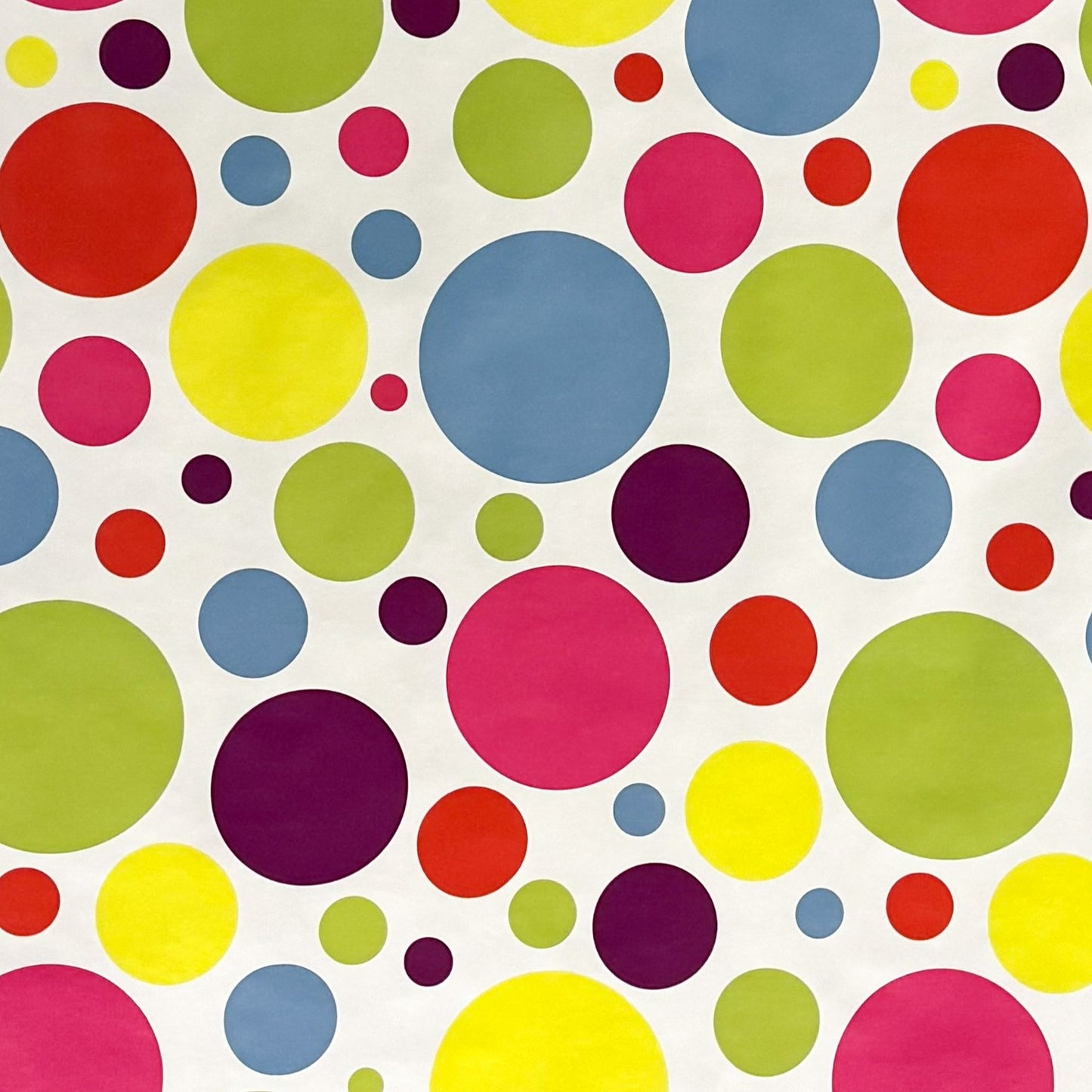 Rouleau de toile cirée au mètre marchandises en rouleau 01150-10 pois jaunes pois