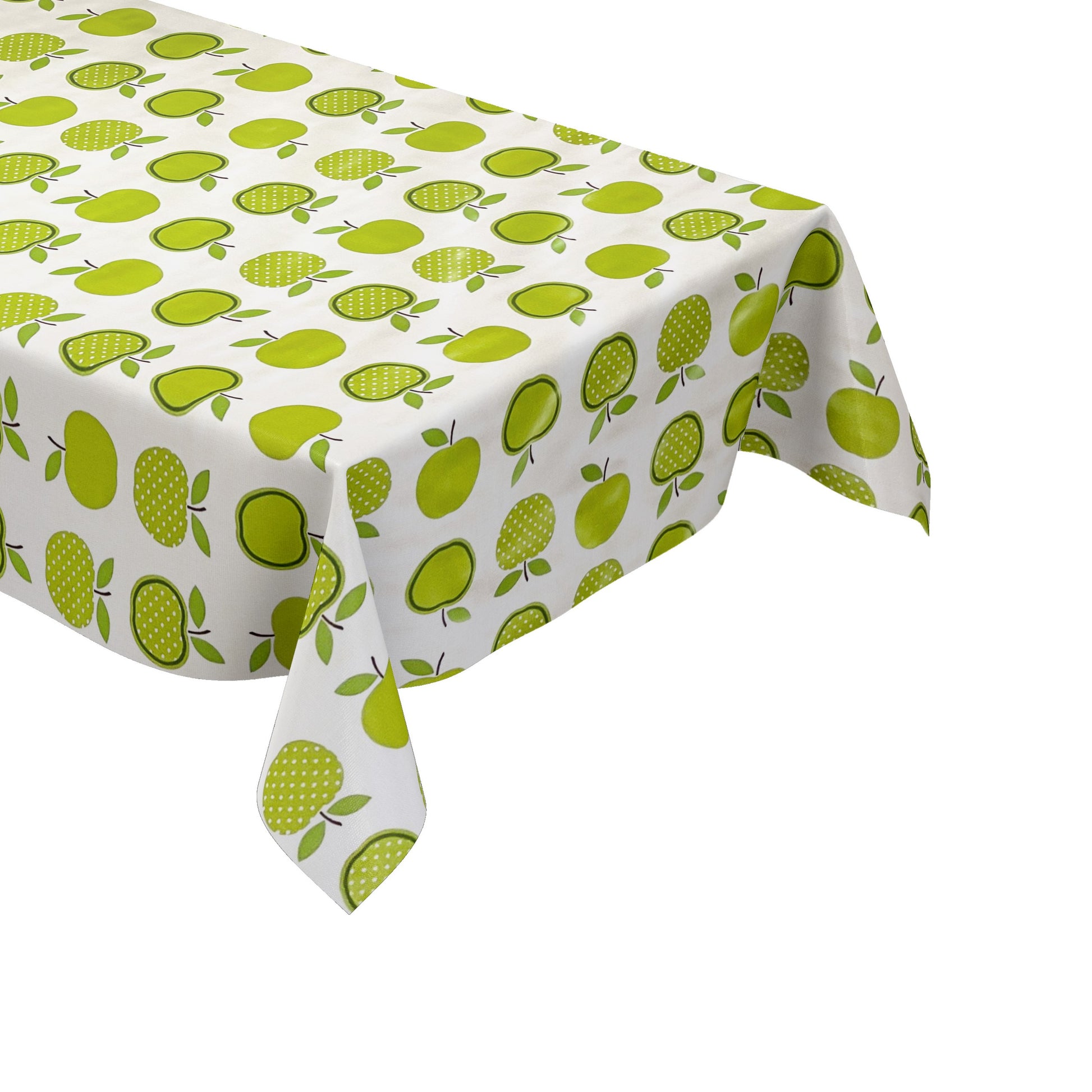 Wachstuch Tischdecke Äpfel grün
