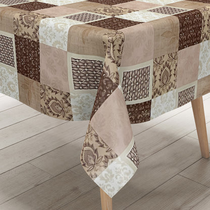 Rouleau de toile cirée ARTICLE SPÉCIAL Patchwork Baroque beige marron 06175-02 Rouleau de marchandises