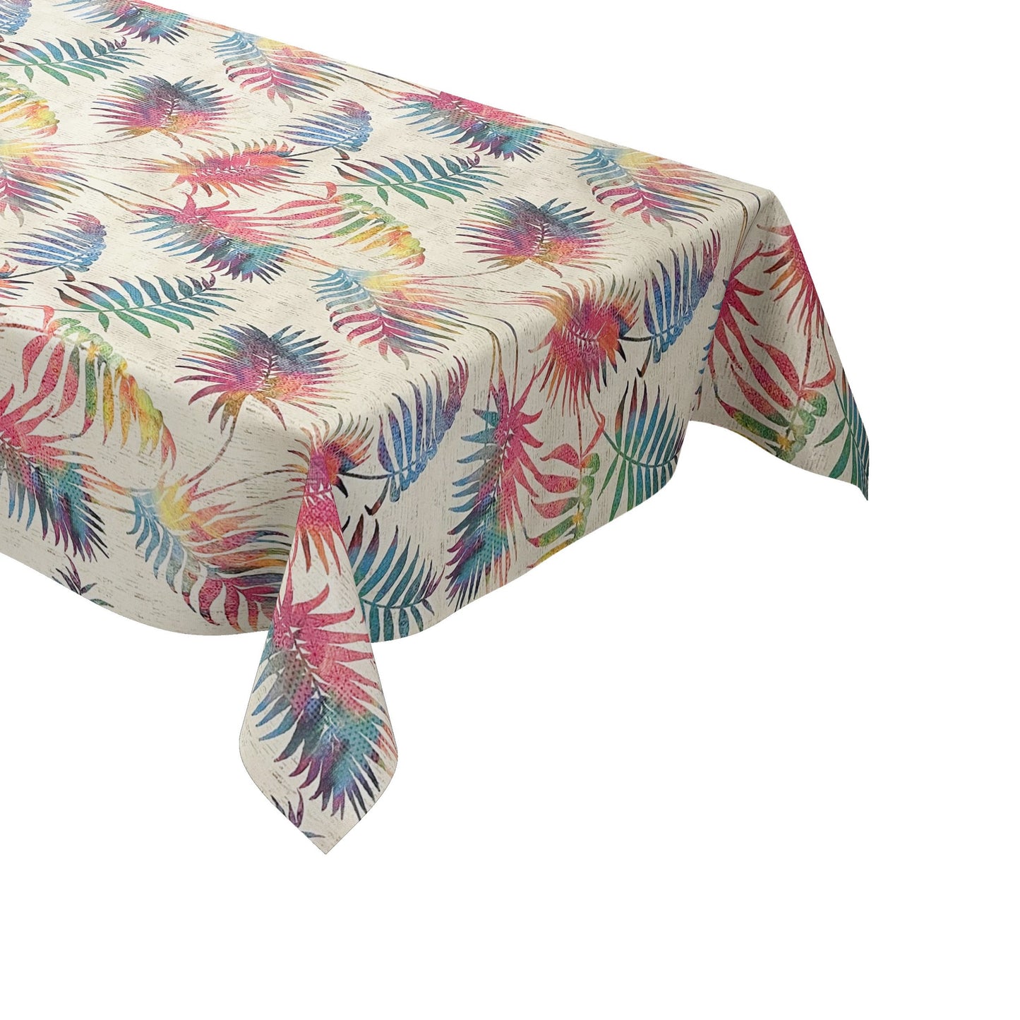 Oilcloth roll SPECIAL ITEMS palm leaves fern on white 06243-04 roll goods