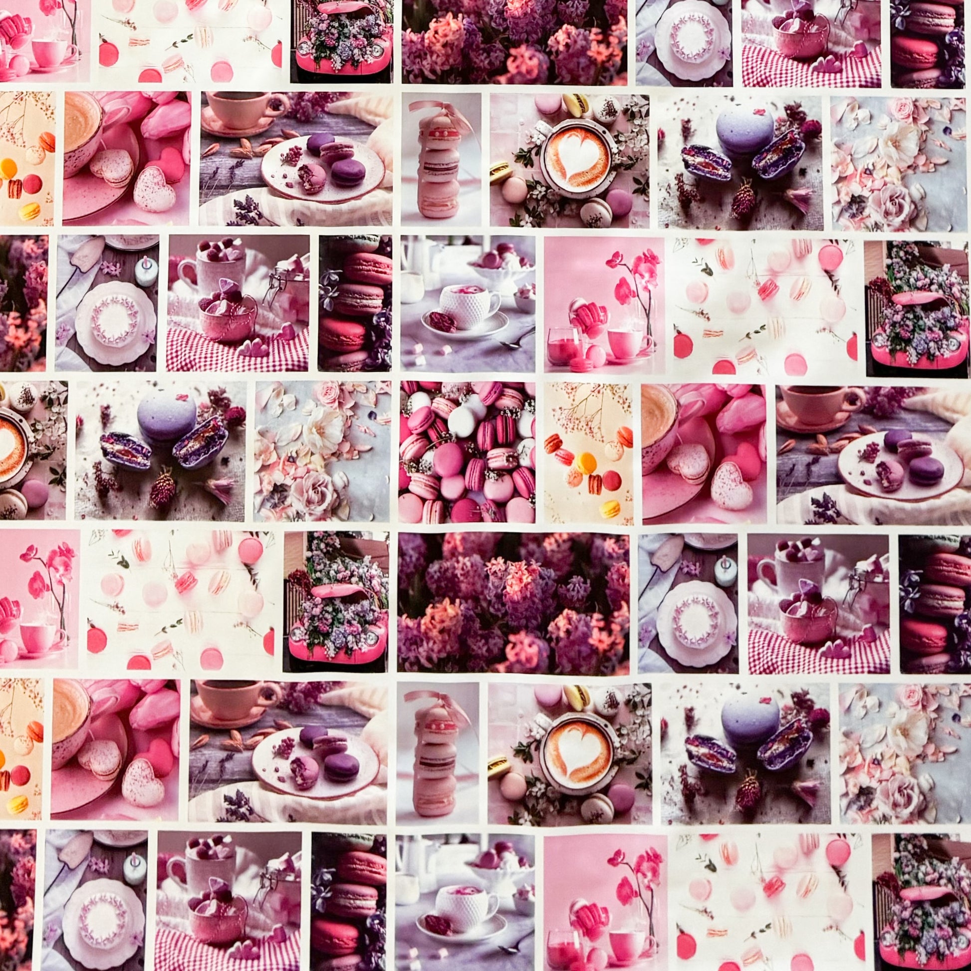 Wachstuch Tischdecke macarons