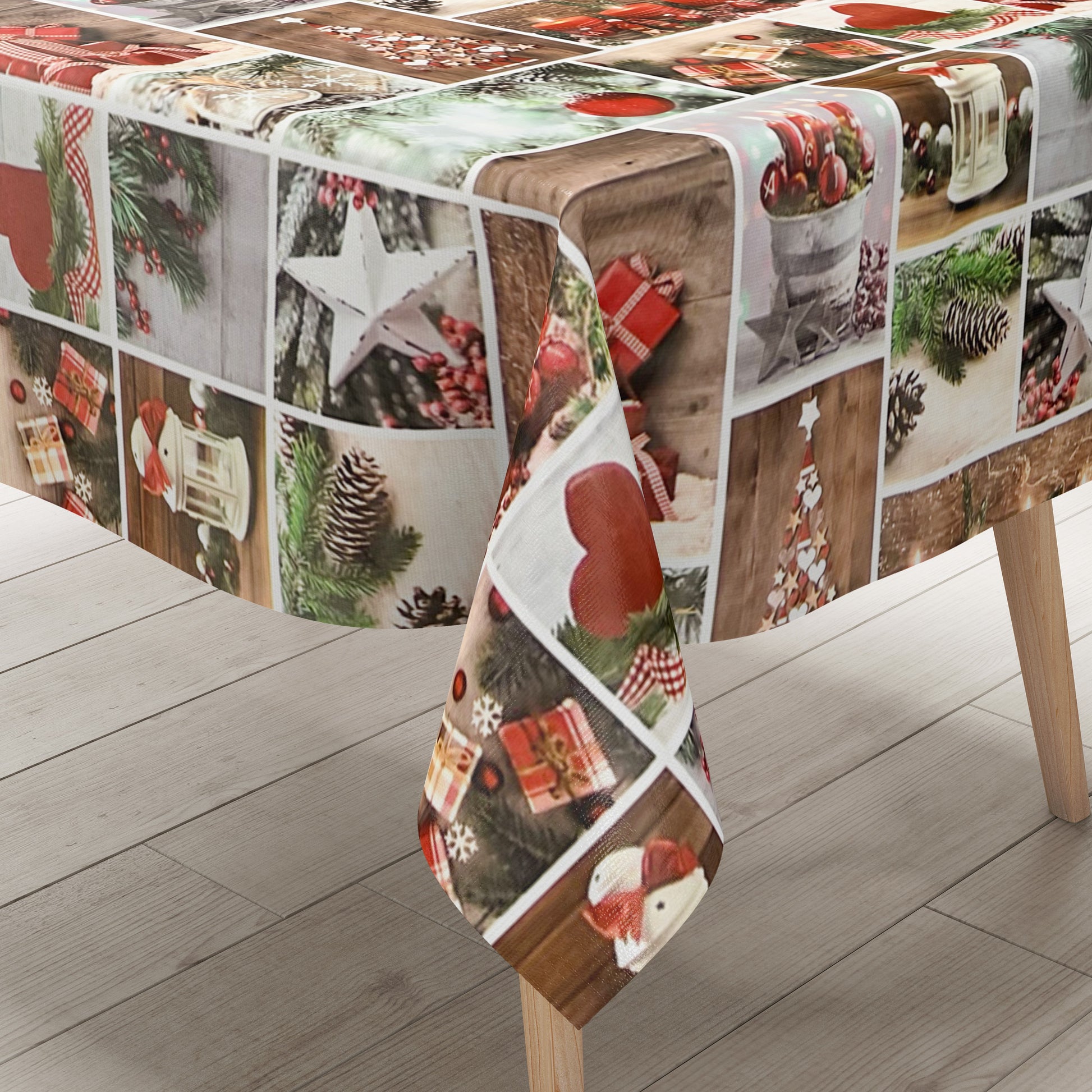 Wachstuch Tischdecke Weihanchten Advent