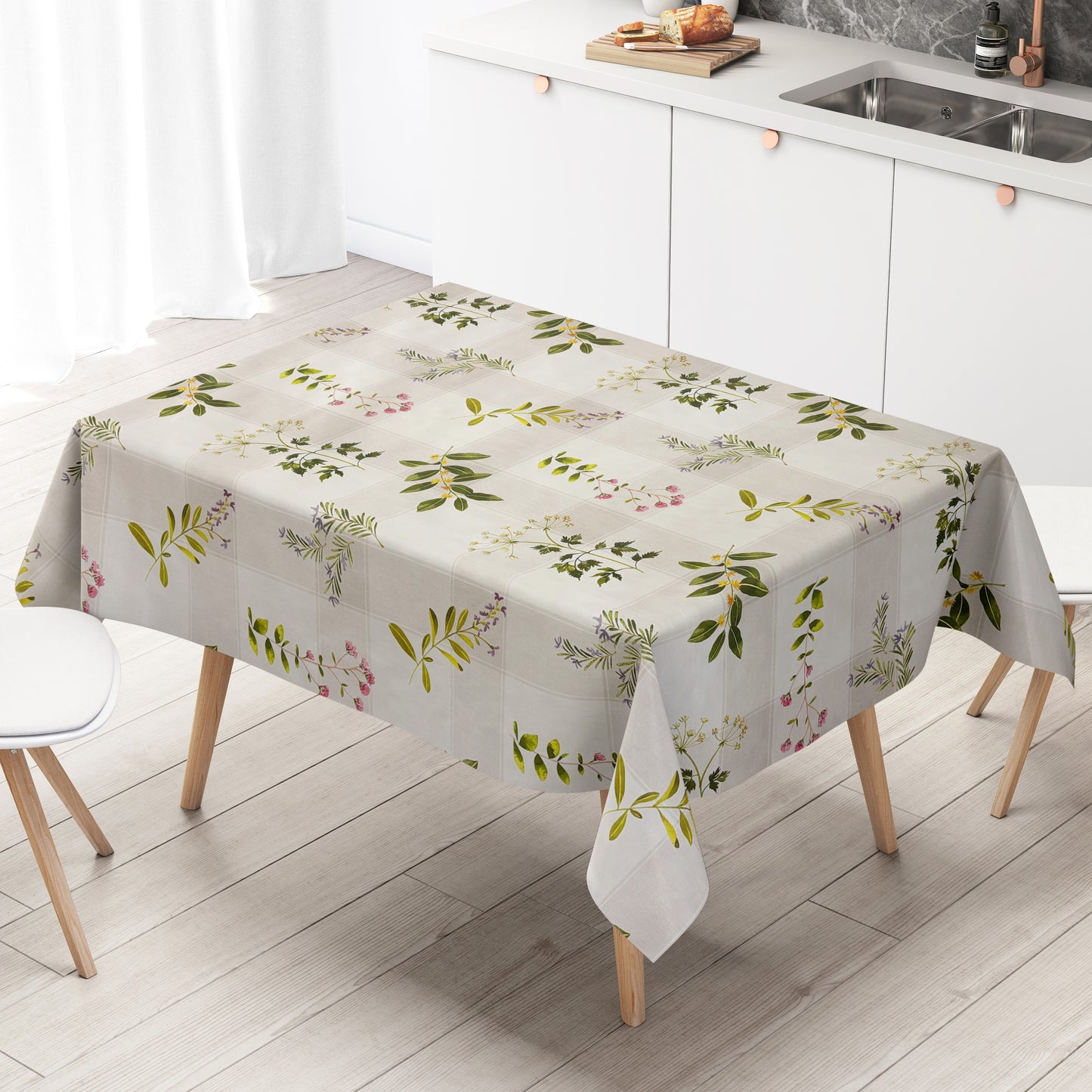 Wachstuch Tischdecke Kräuter