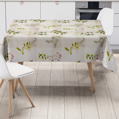 Wachstuch Tischdecke Kräuter