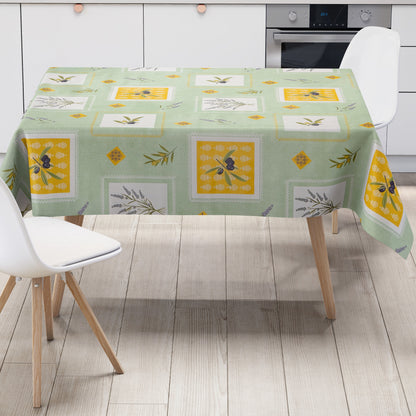 Wachstuch Tschdecke Oliven grün