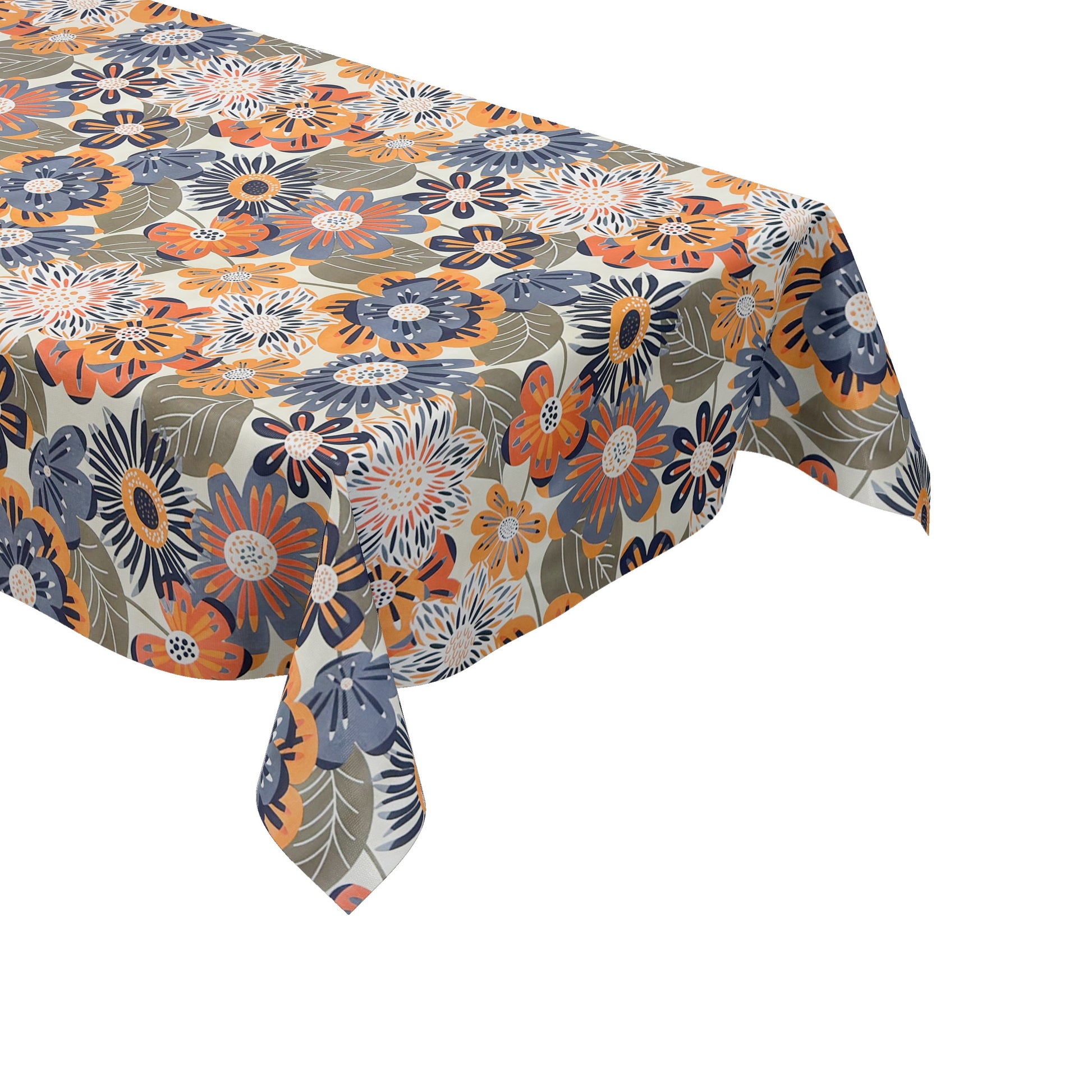 Wachstuch Tischdecke retro Blumen 