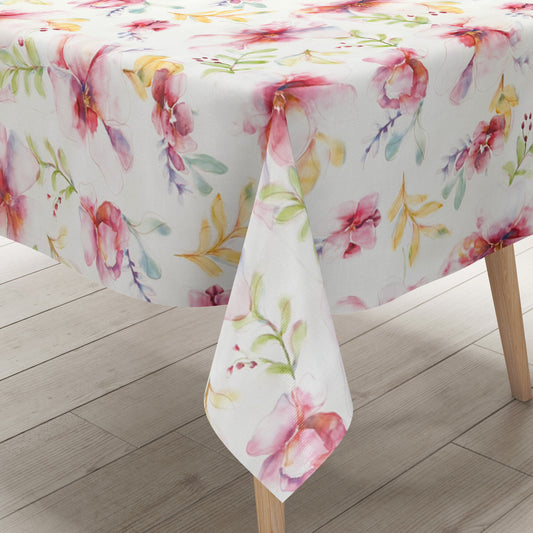 Wachstuch Tischdecke Zarte Magnolienblüten im Aquarellstil