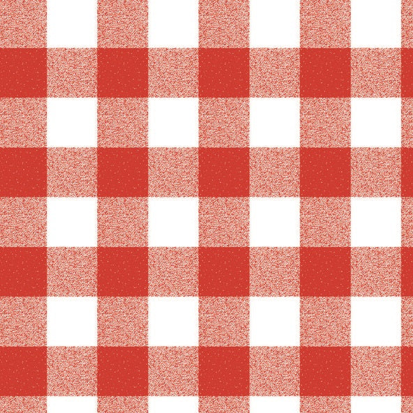 Wachstuchrolle Meterware Rollenware P107-1 rot groß kariert