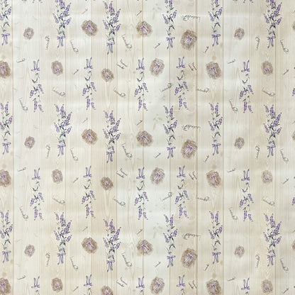 Wachstuch Tischdecke Lavendel auf Holz