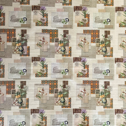 Wachstuch Tischdecke Patchwork Orchideen