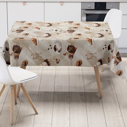 Wachstuch Tischdecke 214A Kaffee Bohnen Kaffeemotiv eckig rund oval
