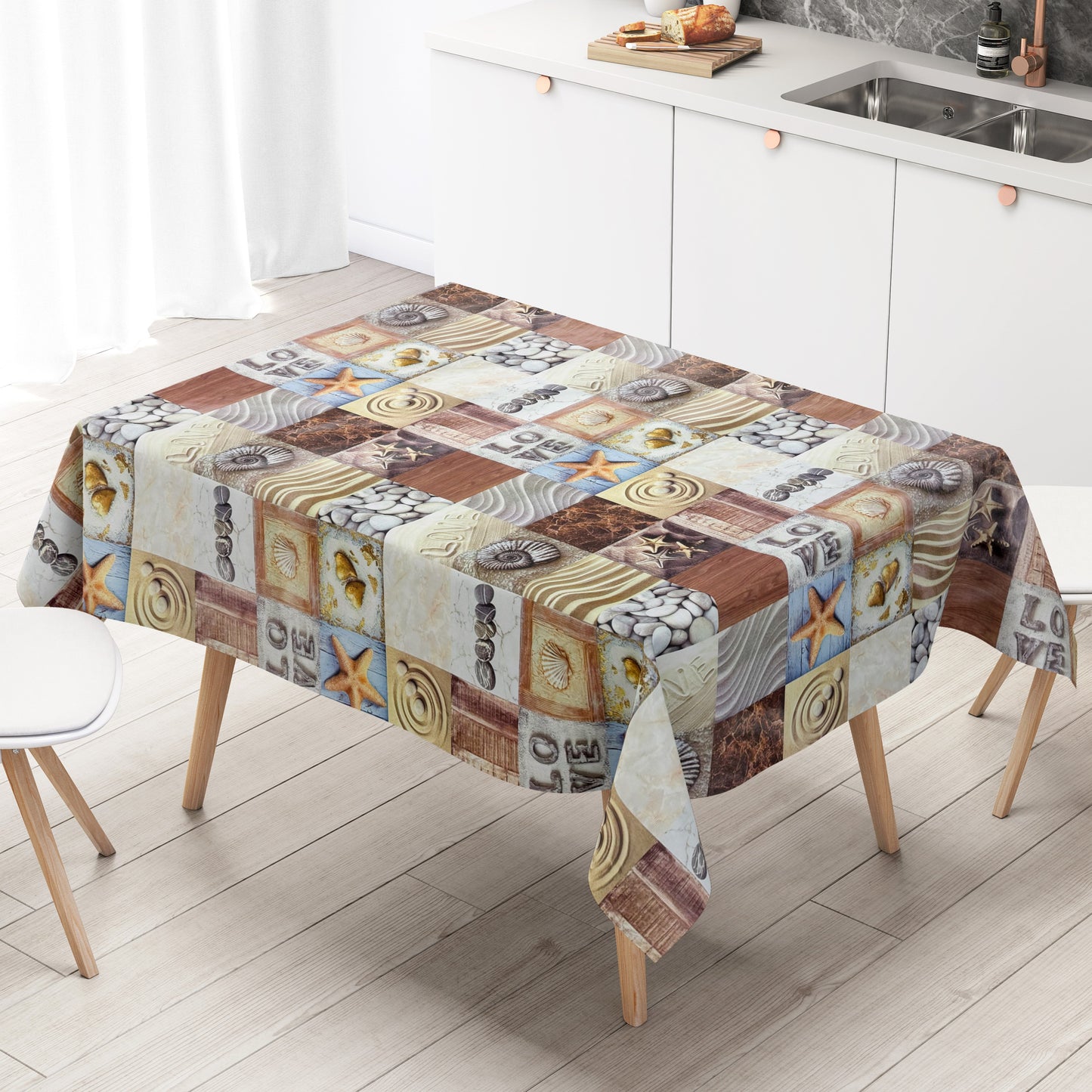 Wachstuch Tischdecke maritim
