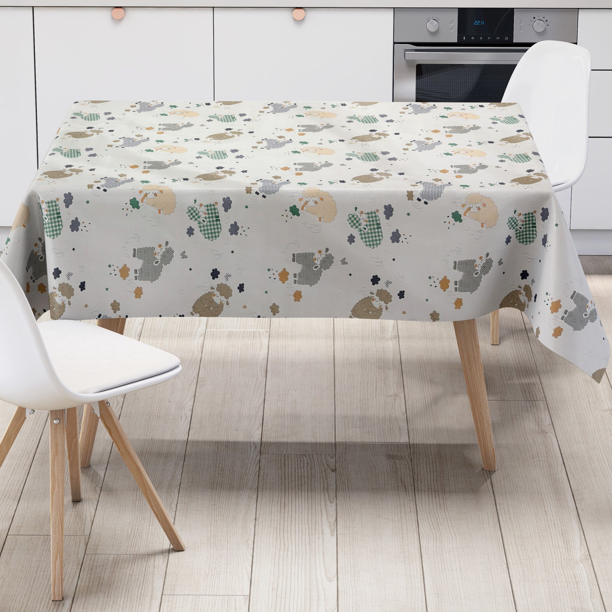 Wachstuch Tischdecke Schaf