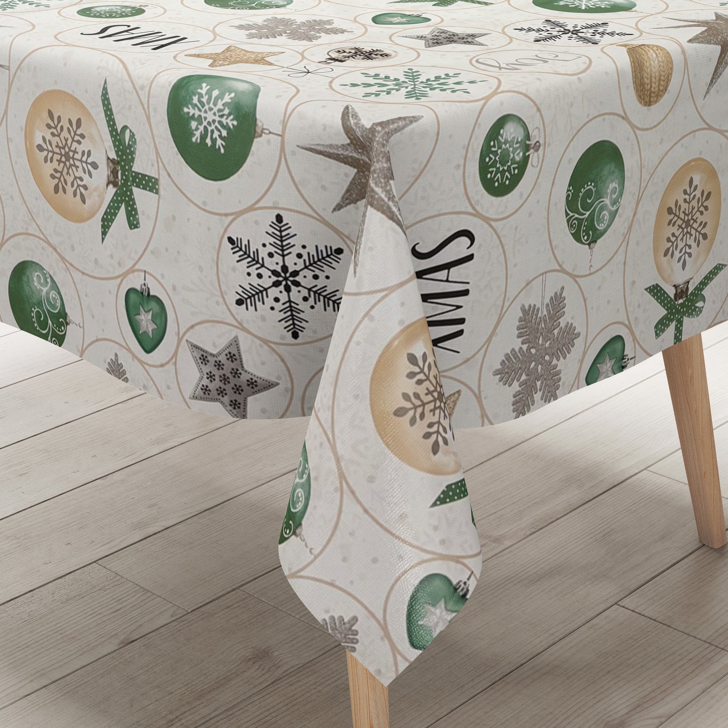 Wachstuch Tischdecke Weihnachten X_Mas Schnee