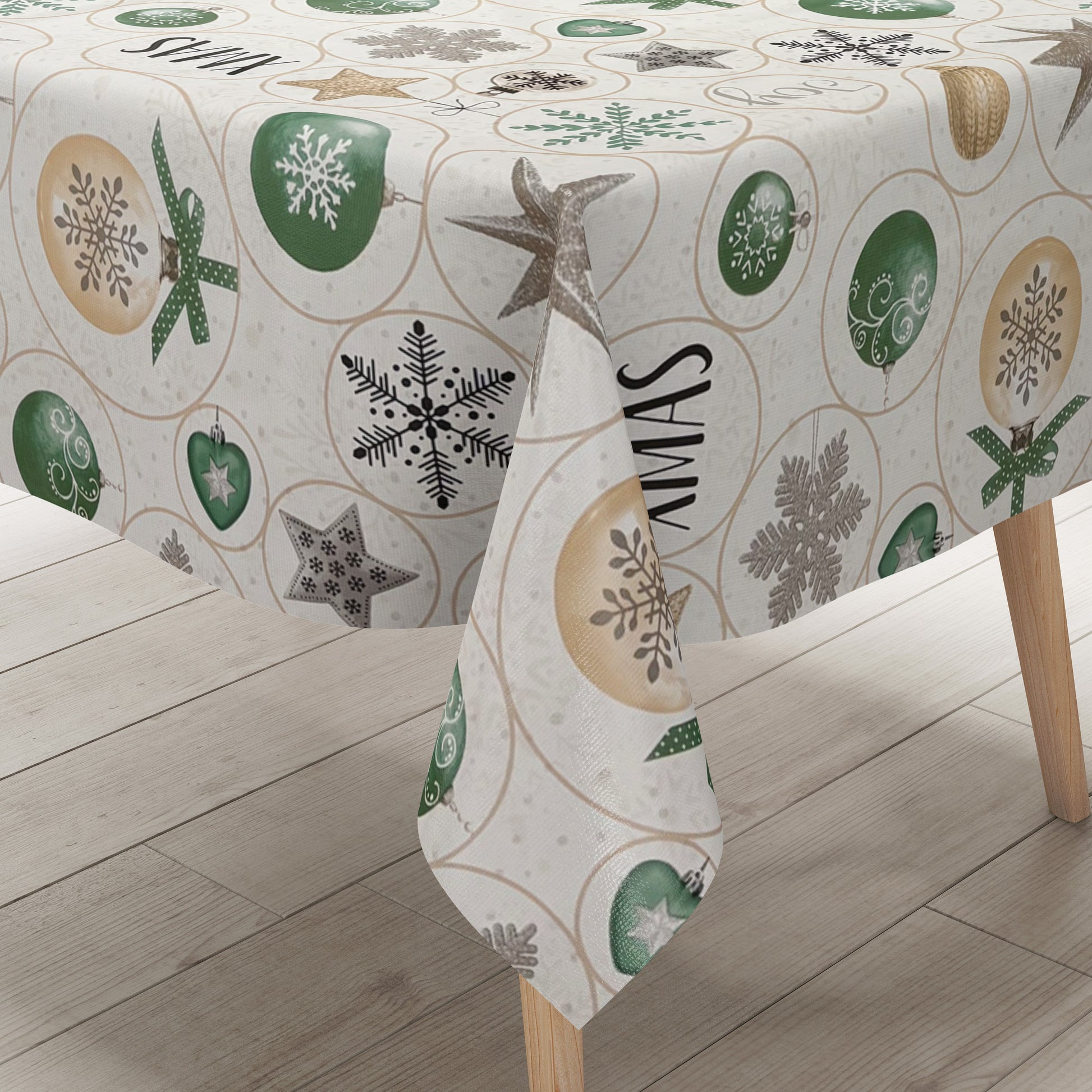 Wachstuch Tischdecke Weihnachten X_Mas Schnee