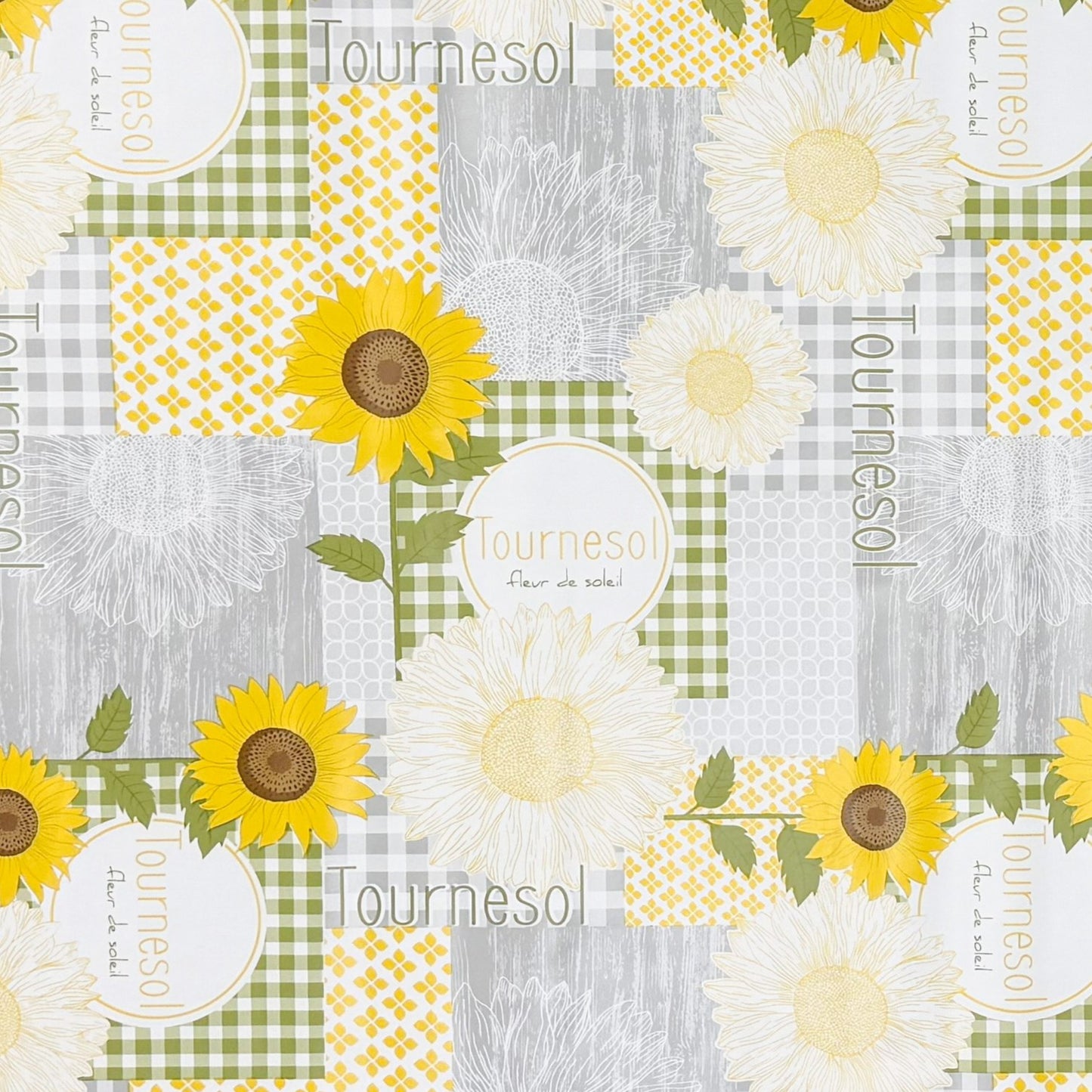 Wachstuch Tischdecke Sonnenblumen
