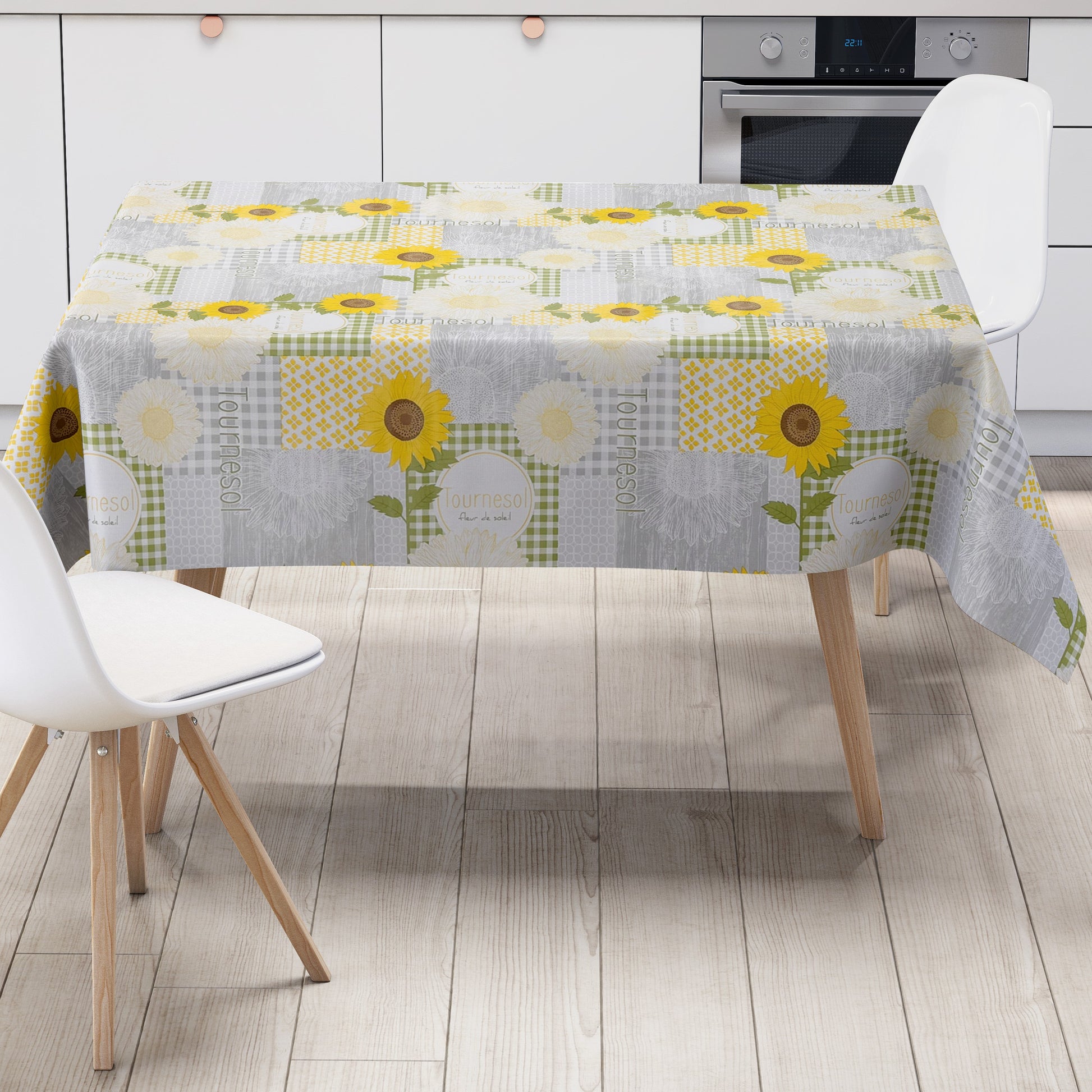 Wachstuch Tischdecke Sonnenblumen