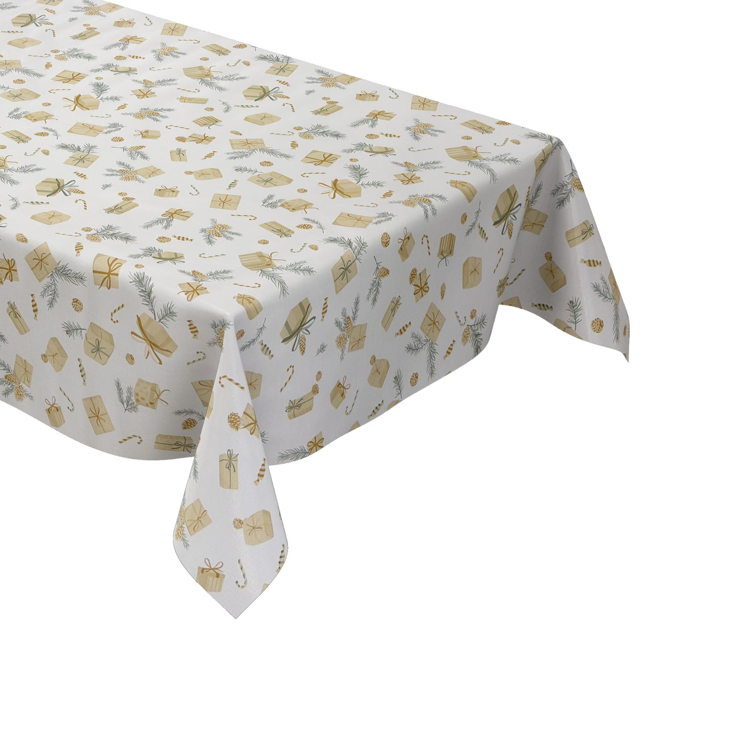 Wachstuch Tischdecke Weihnachten X-Mas Geschenke